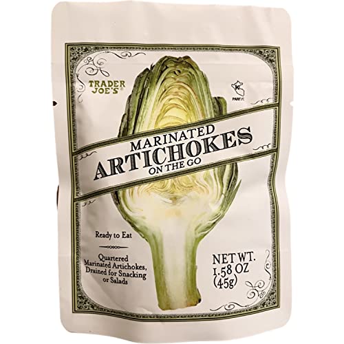 Trader Joe\'s Marinated Artichokes On The Go Ready to Eat Kosher, 1.58 oz (Pack of 3)