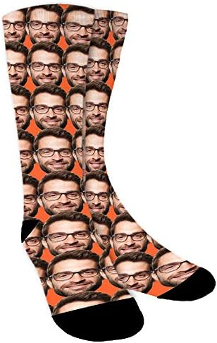 Face Socks Personalised,Photo Socks,Multiple Faces,Put Your Face on Socks for Men,Women