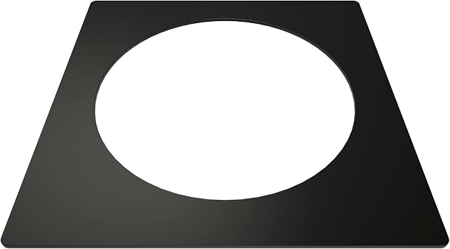 Tile Redi DP-SQT-MB Redi Shower Drain Plate, Matte Black