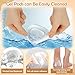 Shynek 10 Pack Metatarsal Pads for Foot Ball of Foot Cushions for Heel, Soft Gel Self Adhesive Foot Pad Insoles Forefoot and Sole Support, Pain Lessen Metatarsalgia Morton's Neuroma for Women and Men