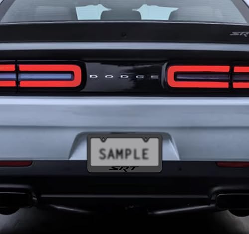 Miniatura 3 de Dodge SRT - Marco de matrícula de metal sólido negro