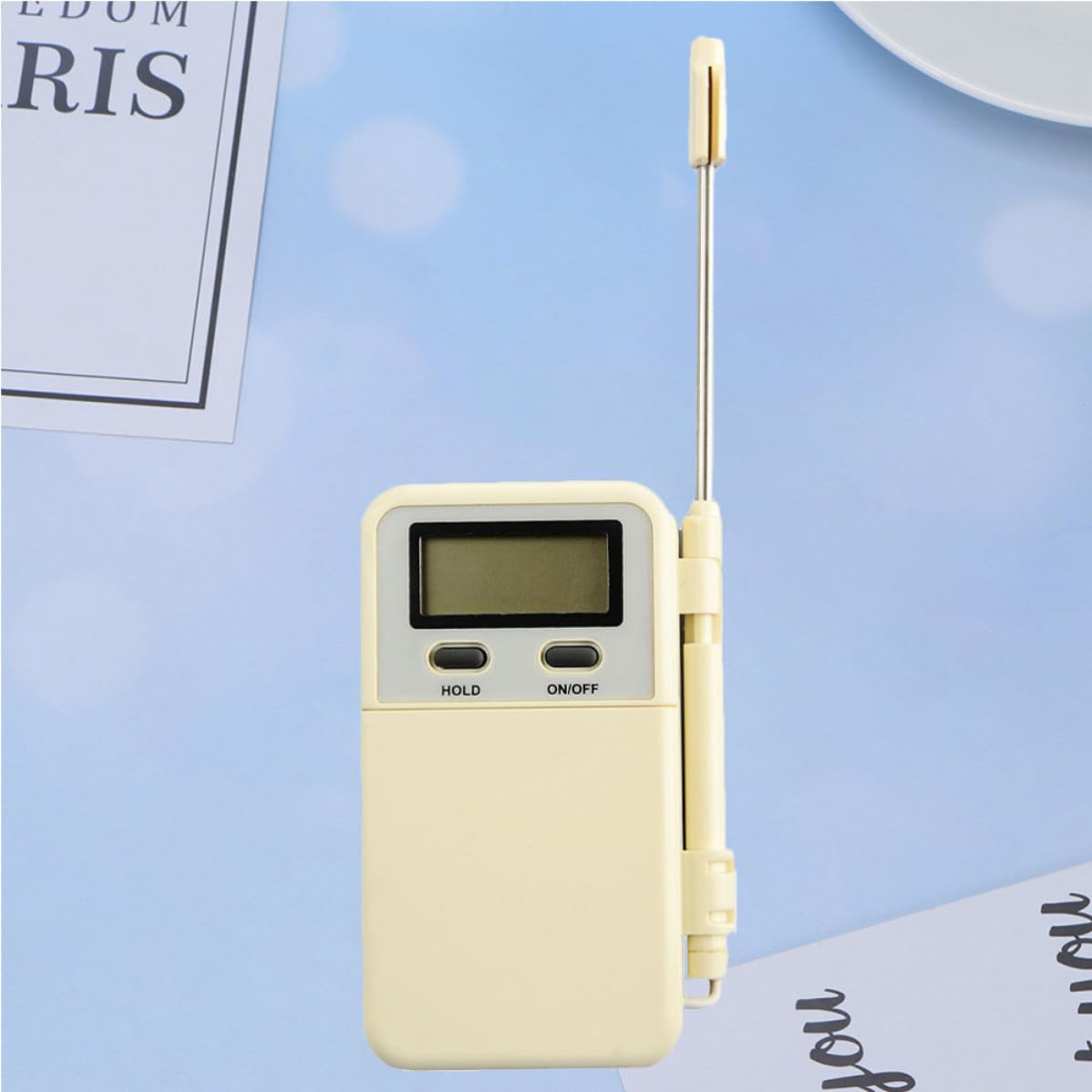 SEWACC High Precision Digital Baking Thermometer Fast Accurate Measurement with Temperature Alarms and Probe Plastic and Stainless Steel Construction for Cooking and Grill for Kitchen