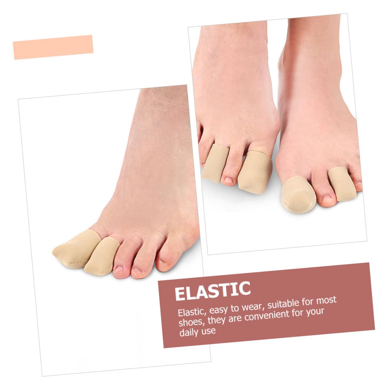 10pcs Silicone Toe Sleeves Breathable Toe for for Ingrown and Corns Comfortable Fit for Daily Use Supports Proper Alignment