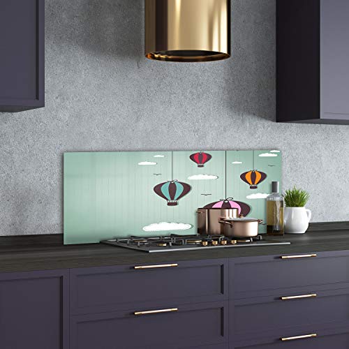 Splashback guard Tulup verre de sécurité trempé design multicolore premium