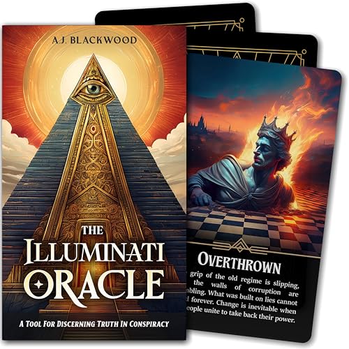 Metaphoracle The Illuminati Oracle: A Tool for Discerning Truth in Conspiracy by A.J. Blackwood - 70 Card Divination Game to Decode Current Events Expose Hidden Agendas & Manifest Higher Timelines