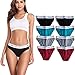 Produktbild moonlight elves Damen Unterwäsche Baumwolle Bikini Höschen Regular & Plus Size Multipack Hipster Briefs Panty, 065-8P, XL