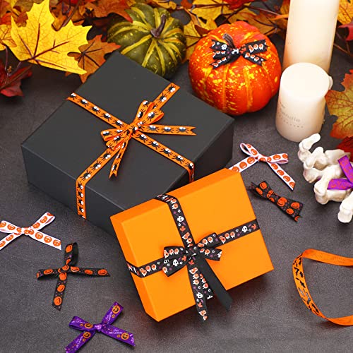 SANNIX 18 Rolls 90 Yards Halloween Ribbon Printed Grosgrain Ribbons 3/8″ by SANNIX - Used condition - Image 3