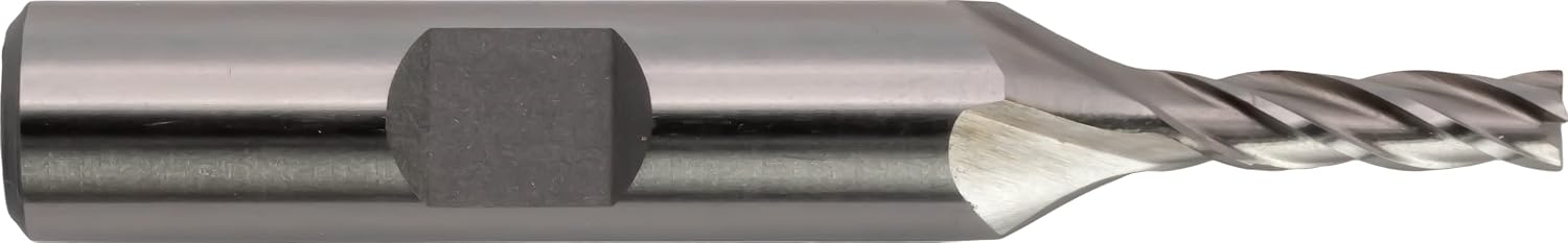 CME 5 pcs M42 Cobalt End Mills, Square Nose, Bright (Uncoated) Finish, 5/32" Mill Diameter, 5/8" Length of Cut, 2 3/8" Overall Length, 4 Flute, Center Cutting