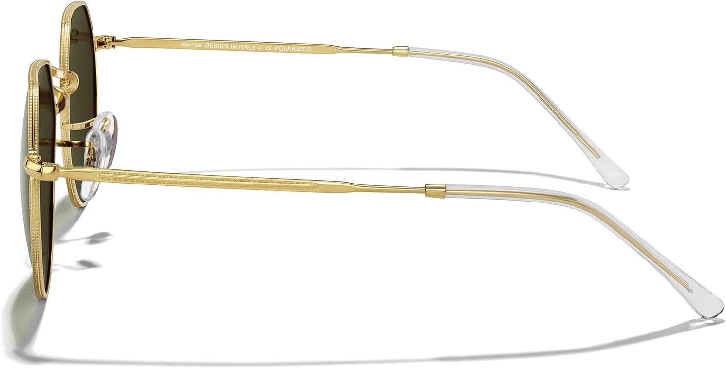 MERRY'S Round Polygon Metal Polarized Sunglasses for Women Men Retro Classic Vintage Shades S6565 - Image 4