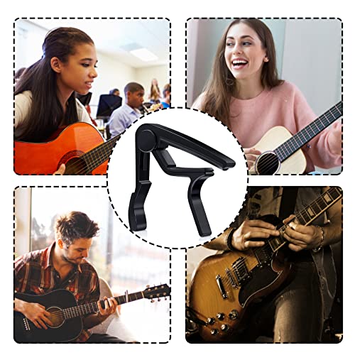 Guitar Capo Suitable For Universal, Acoustic And Classical Electric Guitars ,Guitar Accessories(Black) #TOP3