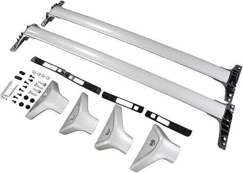 Barra transversal de techo compatible con Toyota RAV4 RAV 4 2 2019 2020 2021 22 piezas de portaequipajes de aluminio para rieles de portaequipajes