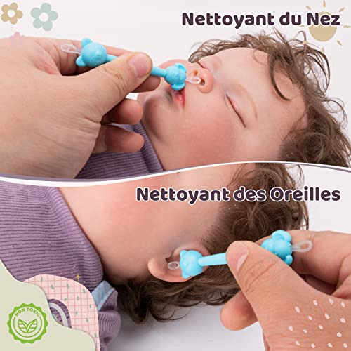 Seringue Nasale Bébé Pipette Nez Embouts Silicone 4 x 10 ml avec Trousse – vue 3