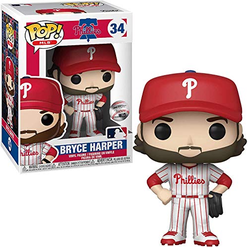 Bryce Harper Philadelphia Phillies White Jersey #34 Pop Sports Mlb Action Figure (Bundled With Ecotek Pop Protector To Protect Display Box) #TOP1