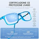 NEW VISION Okulary do czytania z magnesem, certyfikat CE, UV400 dla mężczyzn i kobiet, NV2904 (niebieski, 3, dioptria)