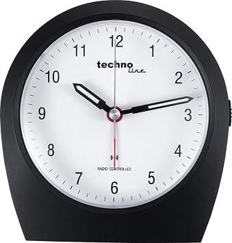 Technoline WT 758 Radio-Controlled Alarm Clock Black 11 x 5 x 11.5 cm
