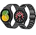 Galaxy 5 Pro Watch Bands,Galaxy Watch 4 Classic Band 46mm 42mm,Galaxy Watch 5/4 Bands 44mm 40mm Men Women, OTOPO 2 Pack Metal Stainless Steel Straps Mesh Replacement for Samsung Watch 5/Active 2 Black