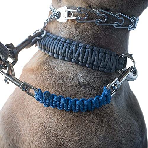Dog Collar Safety Leash for Prong Collar Back Up Strap Clip