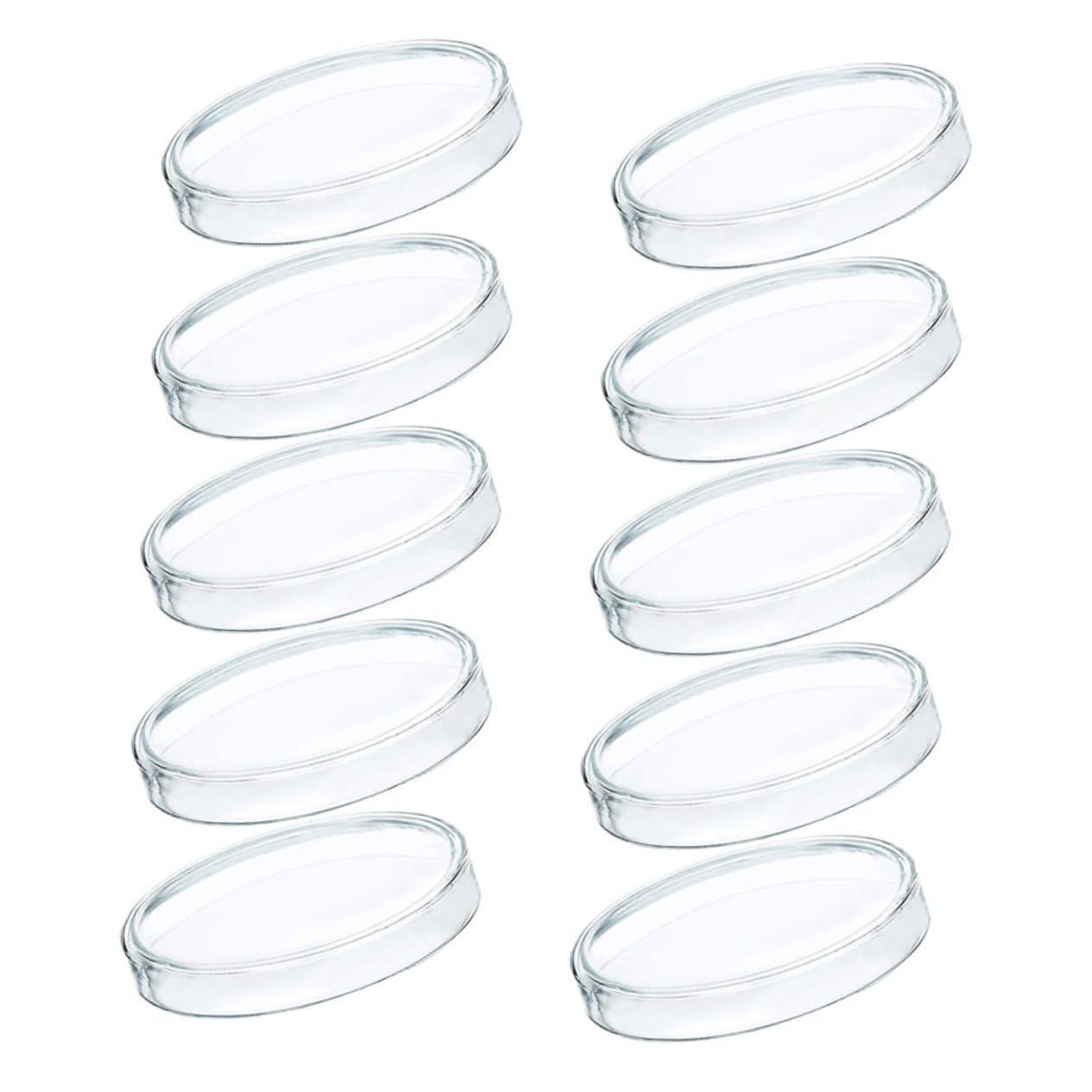 SOLUSTRE Professional Petri Dish Kit 10 Small Containers with Lids for Agar Dishes Heat Resistant and Proof Easy to Clean