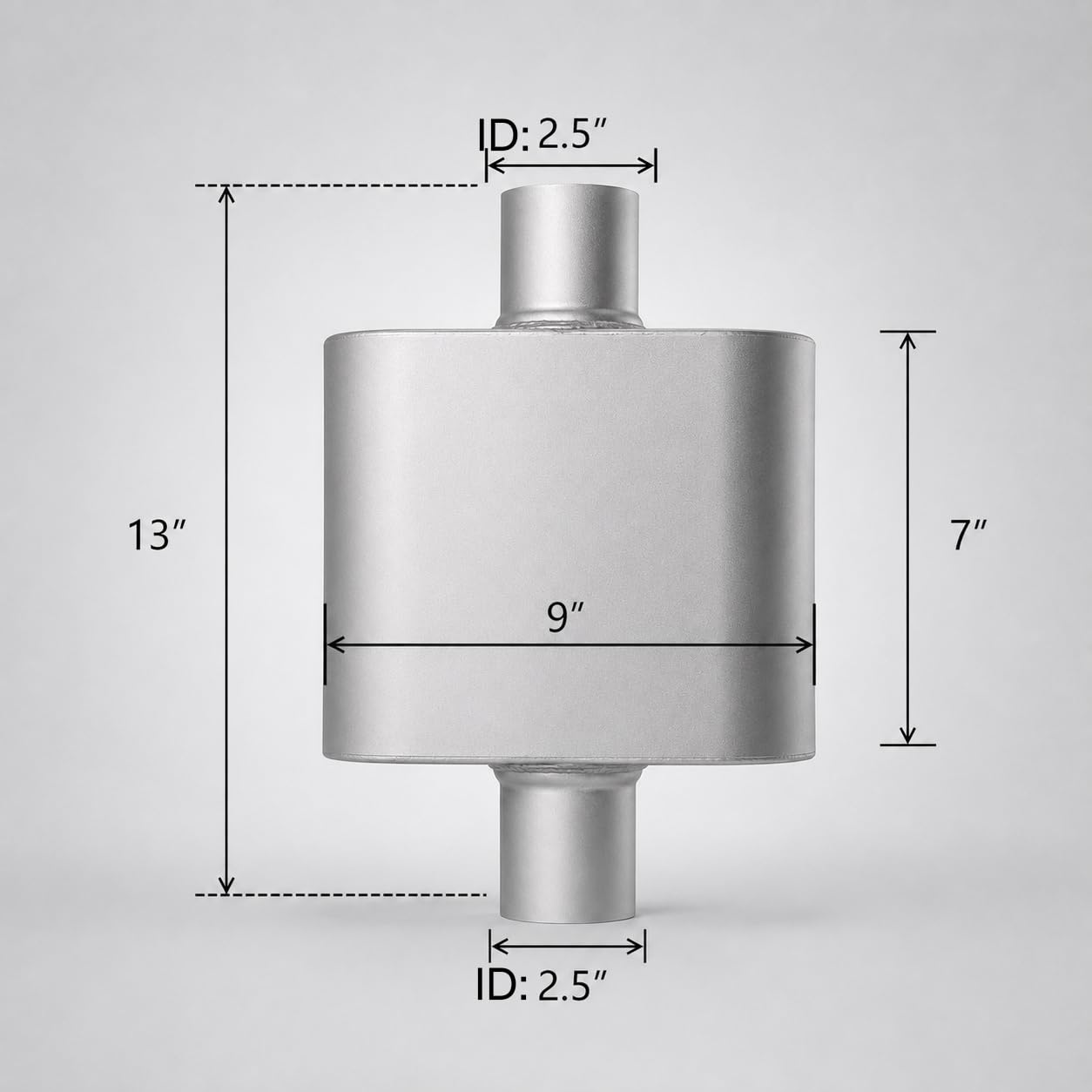 Aluminized Exhaust Muffler - Aggressive Sound -3