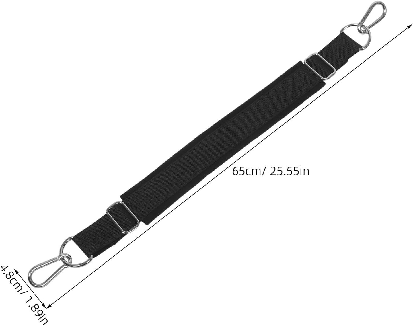 Adjustable Pilates Hook and Loop Strap with Double Hooks