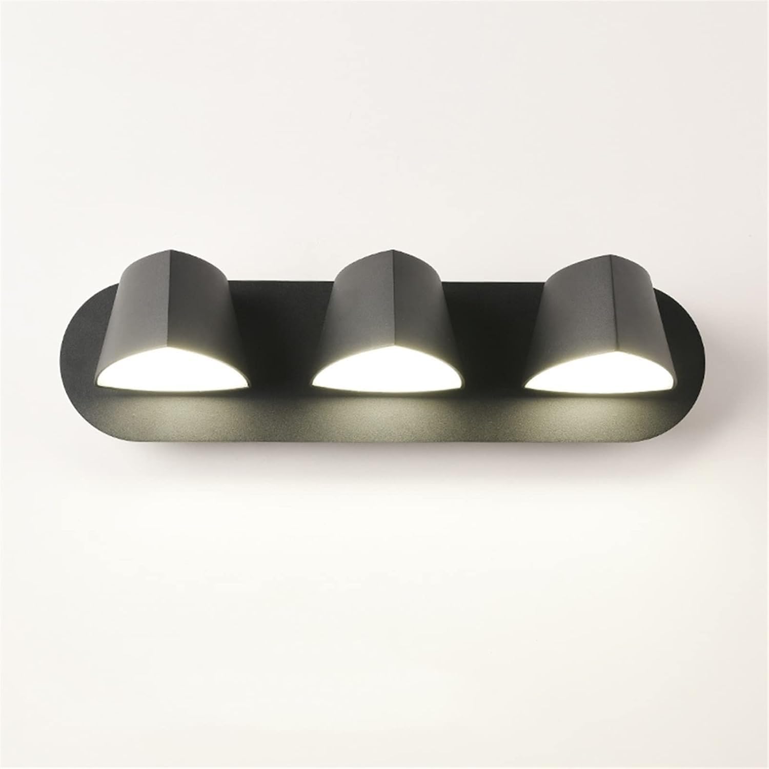 HPTHLY Bedroom Bedside Wall Sconces Living Room Wall Light Study Aisle Wall Lamp - Wall Sconce Decorative Fixtures Adjustable Lighting Luminaire,Luxury (Black-3 Head)
