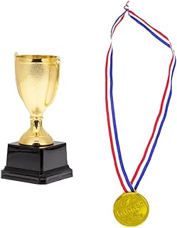 Gold Decor Gold Decor Table Topper 1 Set of Small Trophy Trophy Cup Sports Small Trophy Gold Trophy Cup Playset Accessories Soccer Trophy Soccer Trophy Soccer Trophy Trophies/1129