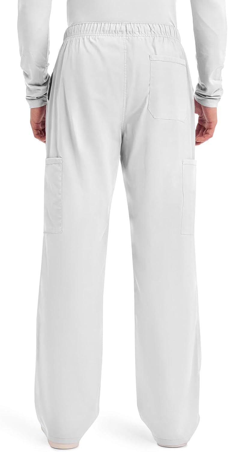 Cherokee Scrubs for Men Tapered Leg Cargo Scrub Pants with Zip Fly, 5 Pockets Elastic Waist 2-Way Stretch & Easy Care – WW190 - Image 4