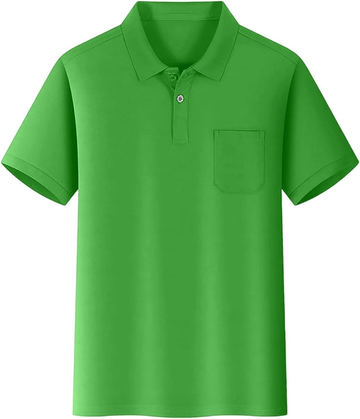 Boy's Polo Shirts Cozy Performance Short Sleeve Lapel Collar School Uniforms Button Down Soft Stretch Breathable Golf Shirts