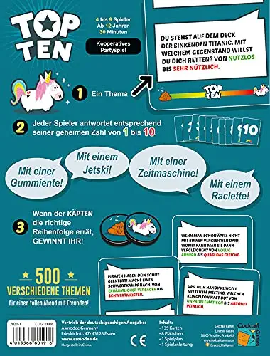 Top Ten: kooperatives Partyspiel für 4 bis 9 Spieler, Foto 4