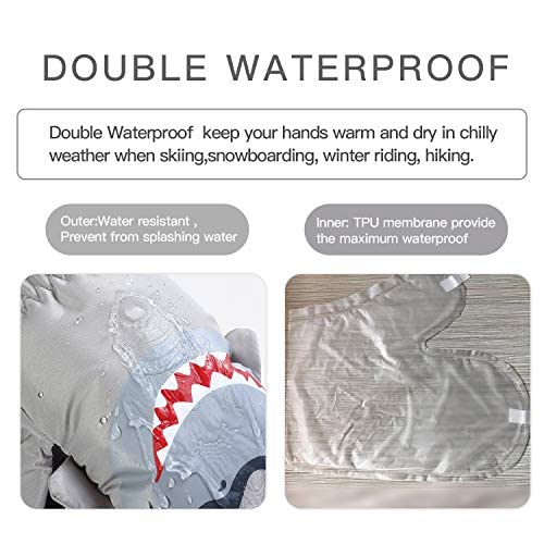 7-Mi KG02 Snow Gloves For Kids Waterproof Warm Winter Snow Mitten thumb #2