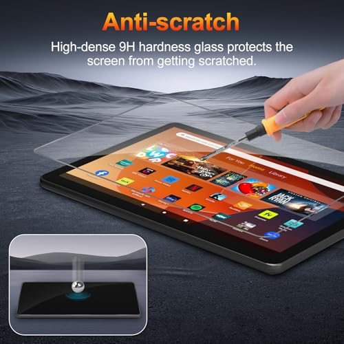 XunyLyee 2 Pack, Screen Protector for 10 Kids/ 10 Kids Pro 10.1" Tablet 2023 [238.4 * 157.1mm/ 9.39 * 6.19 inch] Tempered Glass Film by XunyLyee - Image 3