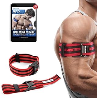 BFR BANDS Occlusion Bands (PRO X)  2 Pack, 2 Inch Wide, Blood Flow Restriction Band Set for Arms w/Pull to Tighten, Quick-Release Buckle & Training eBook