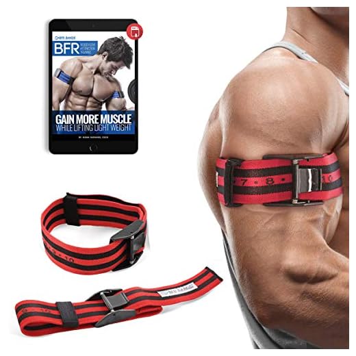 BFR BANDS Occlusion Bands (PRO X) – 2 Pack, 2 Inch Wide, Blood Flow Restriction Band Set for Arms w/ Pull to Tighten, Quick-Release Buckle & Training eBook