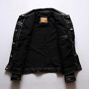 Amazon | [VIIBOY] 馬革 本革ジャケット 馬革ジャケット ロック風