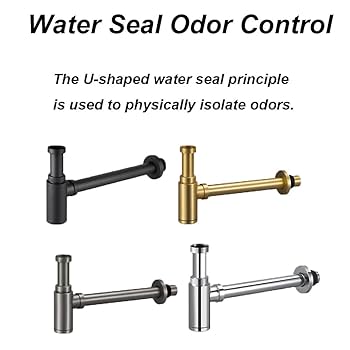 F402 - Sifone A S 1" 1/4 Per Bidet Tubo Cm 24 E Rosone Ottone - Fima - Carlo Fra - Foto 5