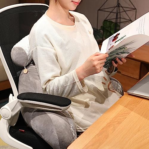 leitura para sentar na cama adulto | GranEncosto Macio com Braços,Almofada multifuncional Ice Silk 2