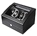 Produktbild NBVCX Wohnaccessoires Watch Winder 4 Uhren Box Black Watch Winder 4 Uhren Box Box Engine Automatische Uhren Wickler Display Box Aufbewahrungskoffer