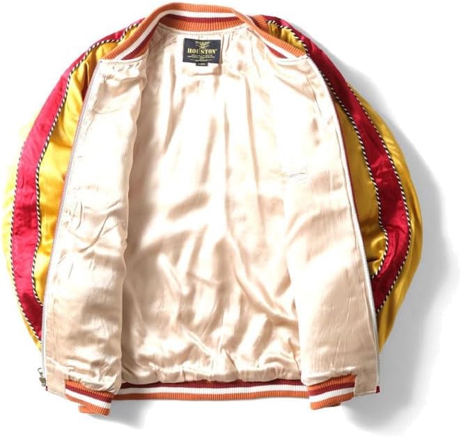 ヒューストン] RAYON SOUVENIR JACKET (MAP) 51395 レーヨンサテン