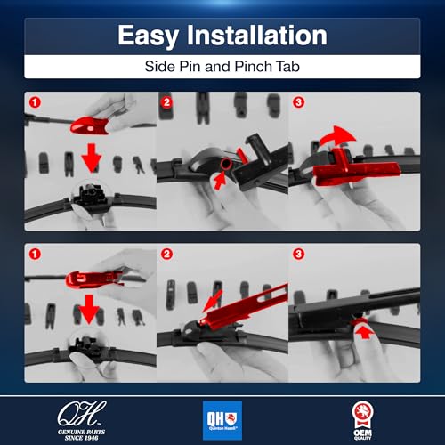 Quinton Hazell Aeroflex Ersatz-Multi-Fit-Frontscheibenwischerblatt, 13' / 330 mm