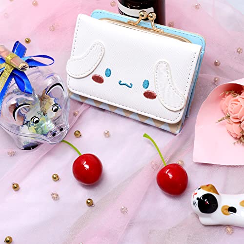Honbay Fashion Cute Cartoon Wallet, Small Wallet, Women Ladies Short Wallet, Pu Leather Tri-Fold Wallet, Money Bag, Coin Cash Cards Pouch Purse, Kiss Lock Change Purse Clutch Purse #TOP5