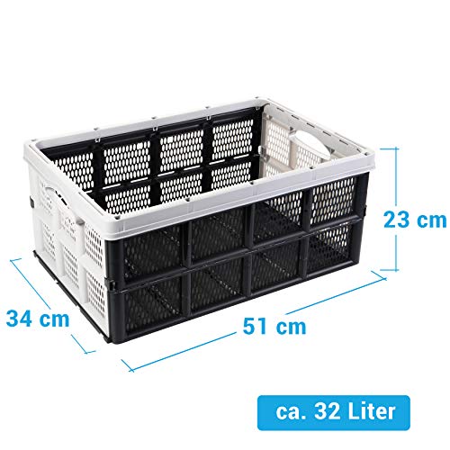 Klappbox Centi Einkaufskorb Aufbewahrungsbox Transportbox faltbar 32 Liter