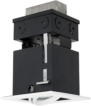 Jesco Lighting MMGR1650-1EWB Mini Modulinear Directional Lighting for Remodeling, 50W MR16 1-Light Linear, Black Interior with White Trim