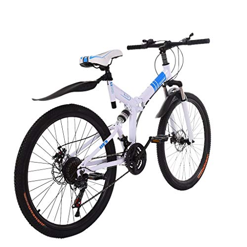 image for Gottifusion Adults Folding Mountain Bike,26 Inch Mountain Bike with 21