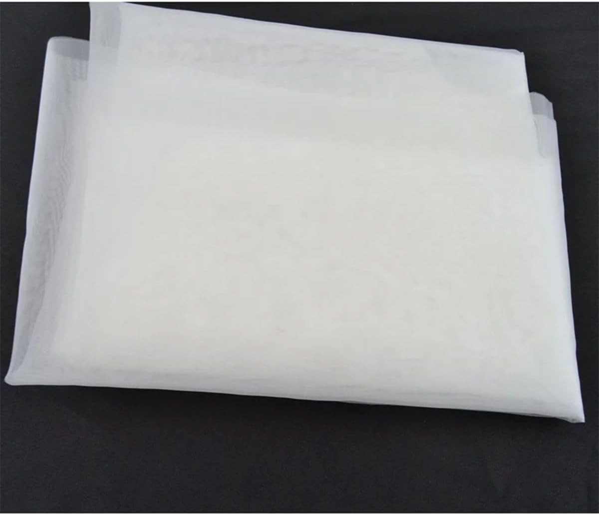 Queenbox 20Mesh 830Micron Nylon Mesh Filter Net, 39.4x39.4in Food Strainer Gauze Filter Cloth Sheet for Water Drink Brewing Cooking Paint, White