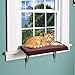 at Window Perch seat: Sunny Kitty Window Sill Shelf, with Fleece Foam Cushion & Washable Cover