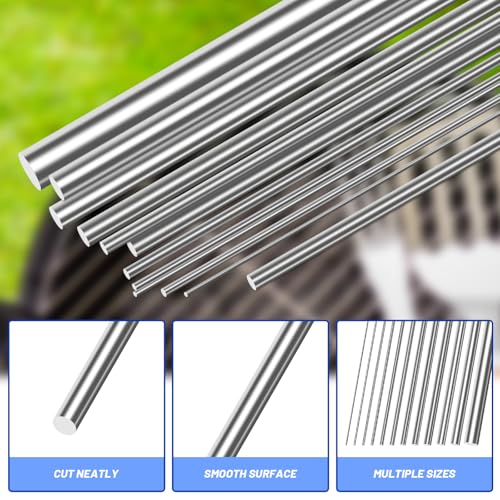 Glarks 30pcs 1.6mm Diameter Stainless Steel Spring Wire Kit, 400mm Length Spring Steel Wire, Straight Full Hard Music Wires for DIY Crafts, Jewelry Making, Model Building, Manufacture by Glarks - Image 6