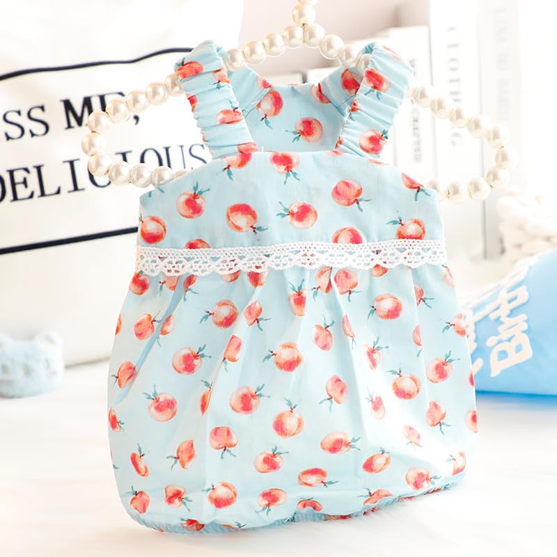 Vestido princesa para perros pequeños rosa con encaje miniatura 7