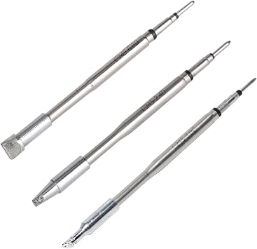 WEP C245-6.6D/2.4D/3.0C Soldering Iron Tips Set 3PCS, 1 Type-6.6D, 1 Type-2.4D, 1 Type-3.0C Compatible with 982-II, 982D, 982D-II, 992D-III, 982-V C245 Precision Soldering Station