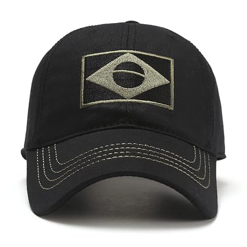 Boné Bandeira Brasileira Camuflagem Boné de Beisebol Moda Selva Combate Bonés Ajustável ao Ar livre