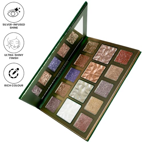 SHOPAAREL Luminous-2 eyeshadow and highlighter palette with fourteen shades – image 3